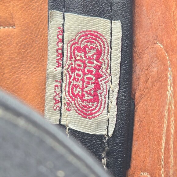 Vintage Nocona Exotic Black Teju Lizard Cowboy Boots Mens 10D Western Reptile - Picture 5 of 15